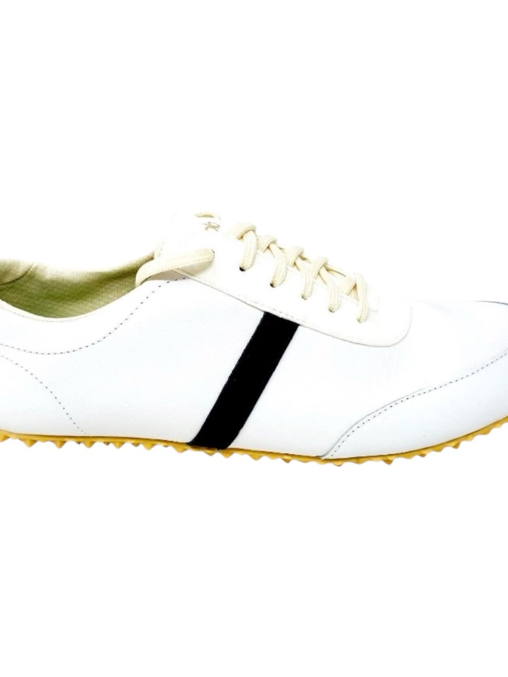 Plae Ecols Waterproof White Full Grain Leather Sneakers M7 W8.5